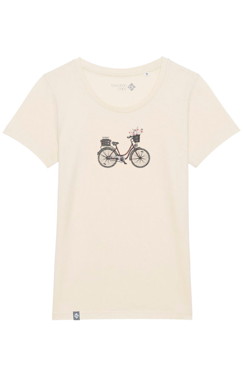 Damen T-Shirt 'Expresslieferdienst' naturcreme