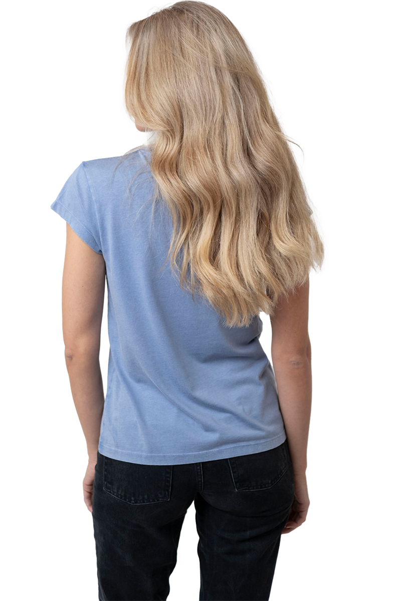 Damen T-Shirt 'Oh wie schn ist Bavaria' hellblau Bild 2