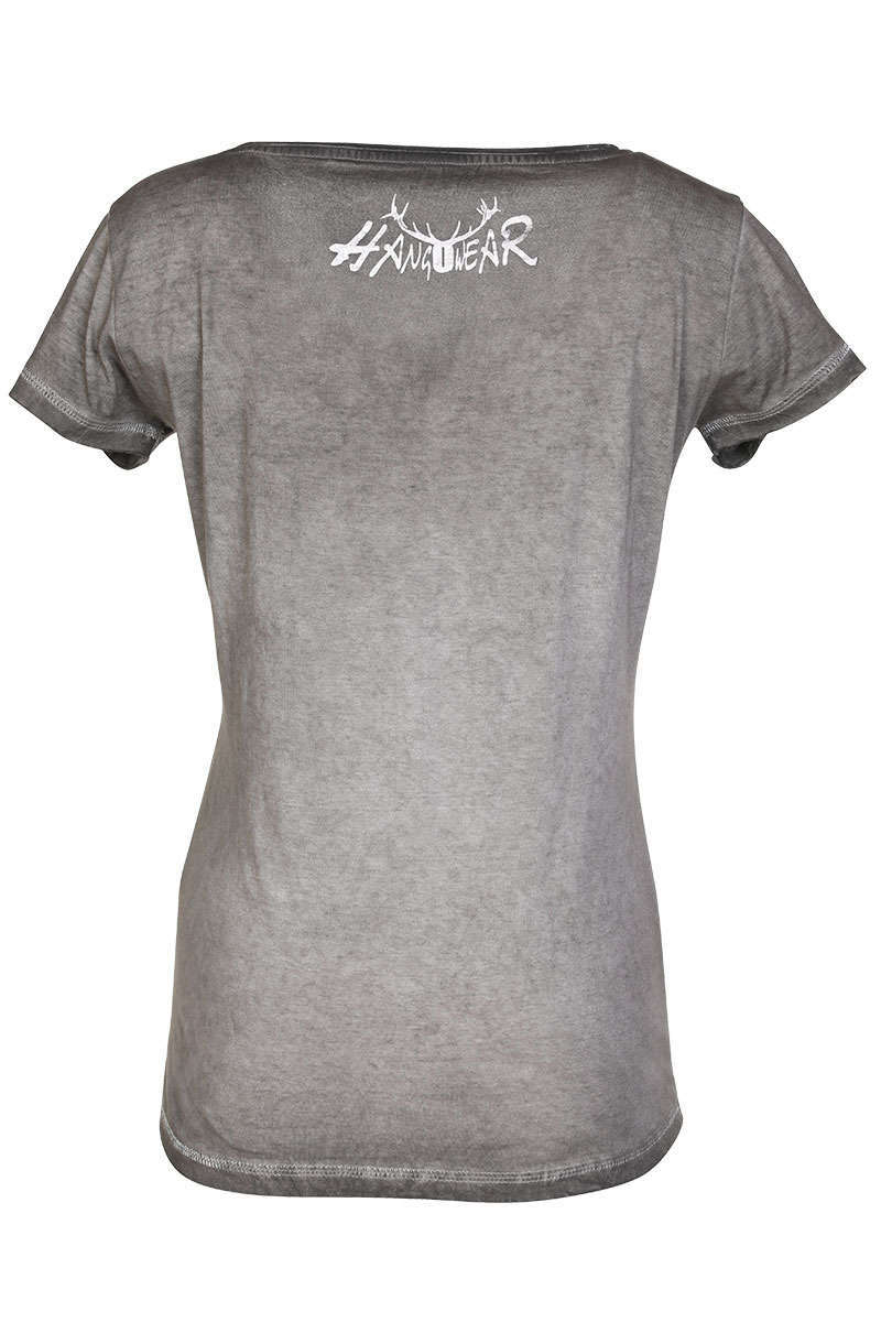 Damen Trachten T-Shirt Hirsch braun grau Bild 2