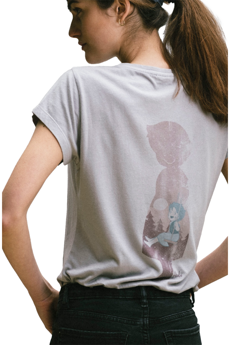 Damen T-Shirt 'Alpenkind' rosa Bild 2