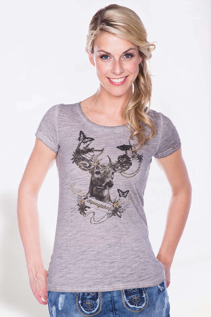 Damen Trachten T-Shirt 'Alpenglühn' Bild 2