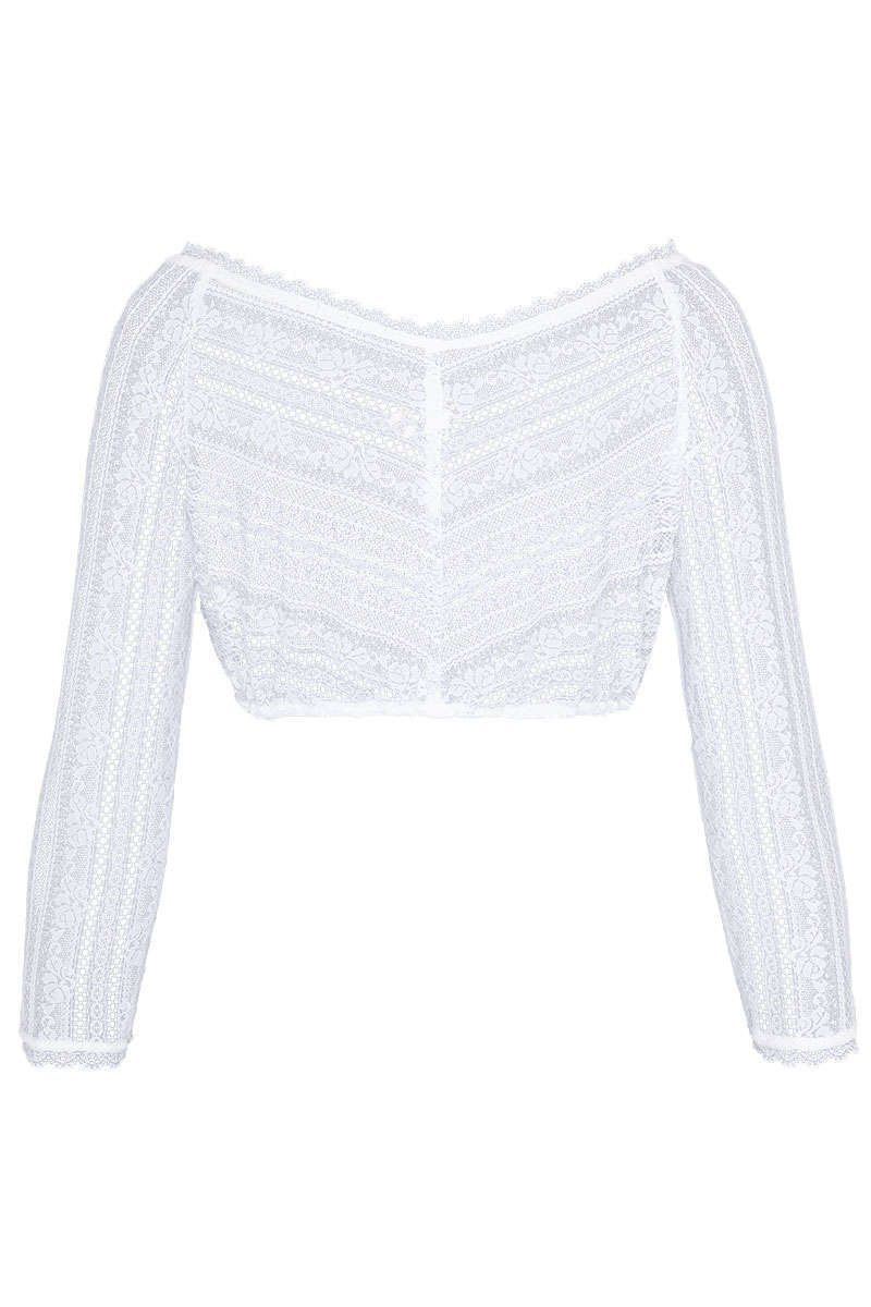 Dirndlblue Spitze off shoulder weiss Bild 2