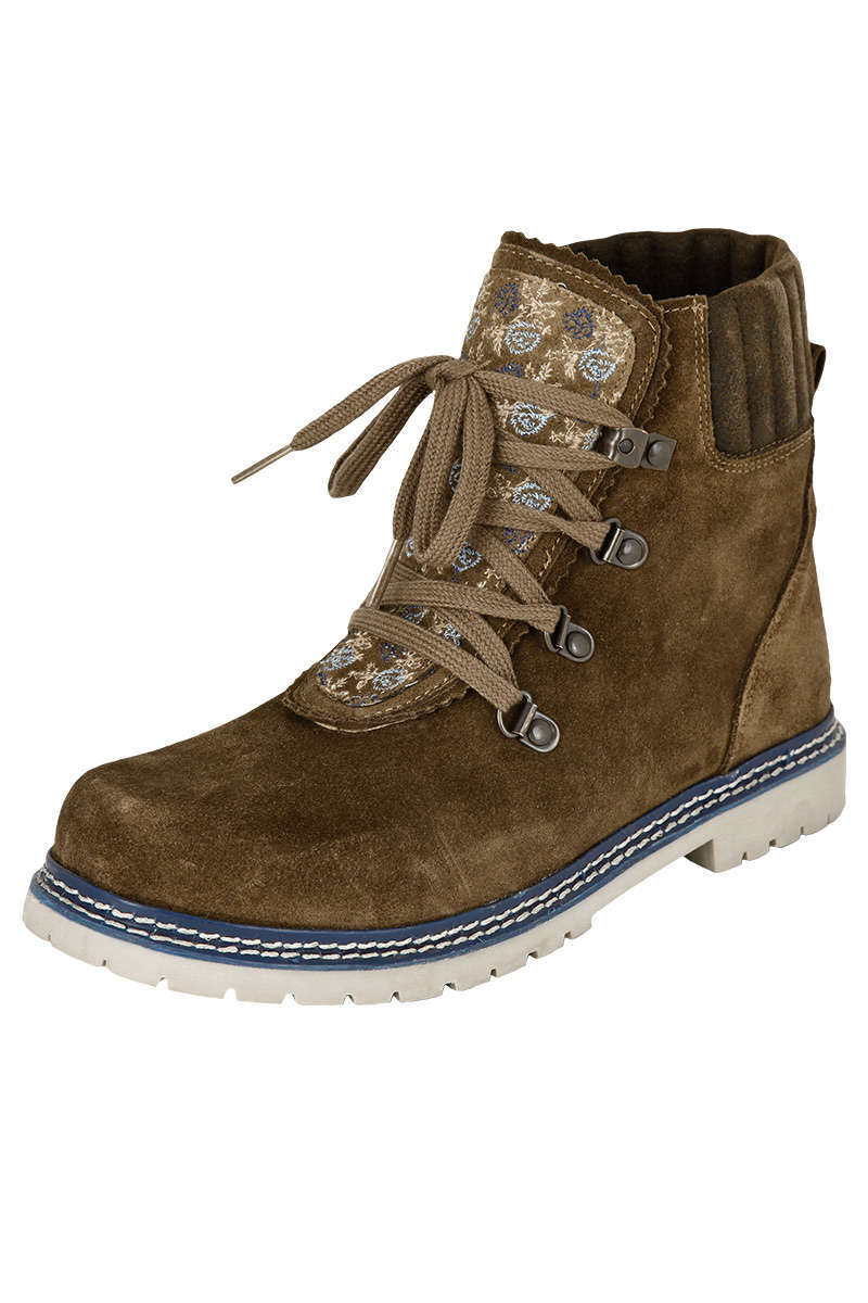 Damen Trachten Boots khaki blau Bild 2