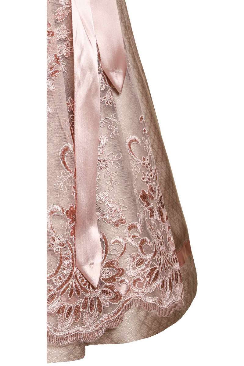 Mini-Dirndl mit Schnrung rosa champagner Bild 2