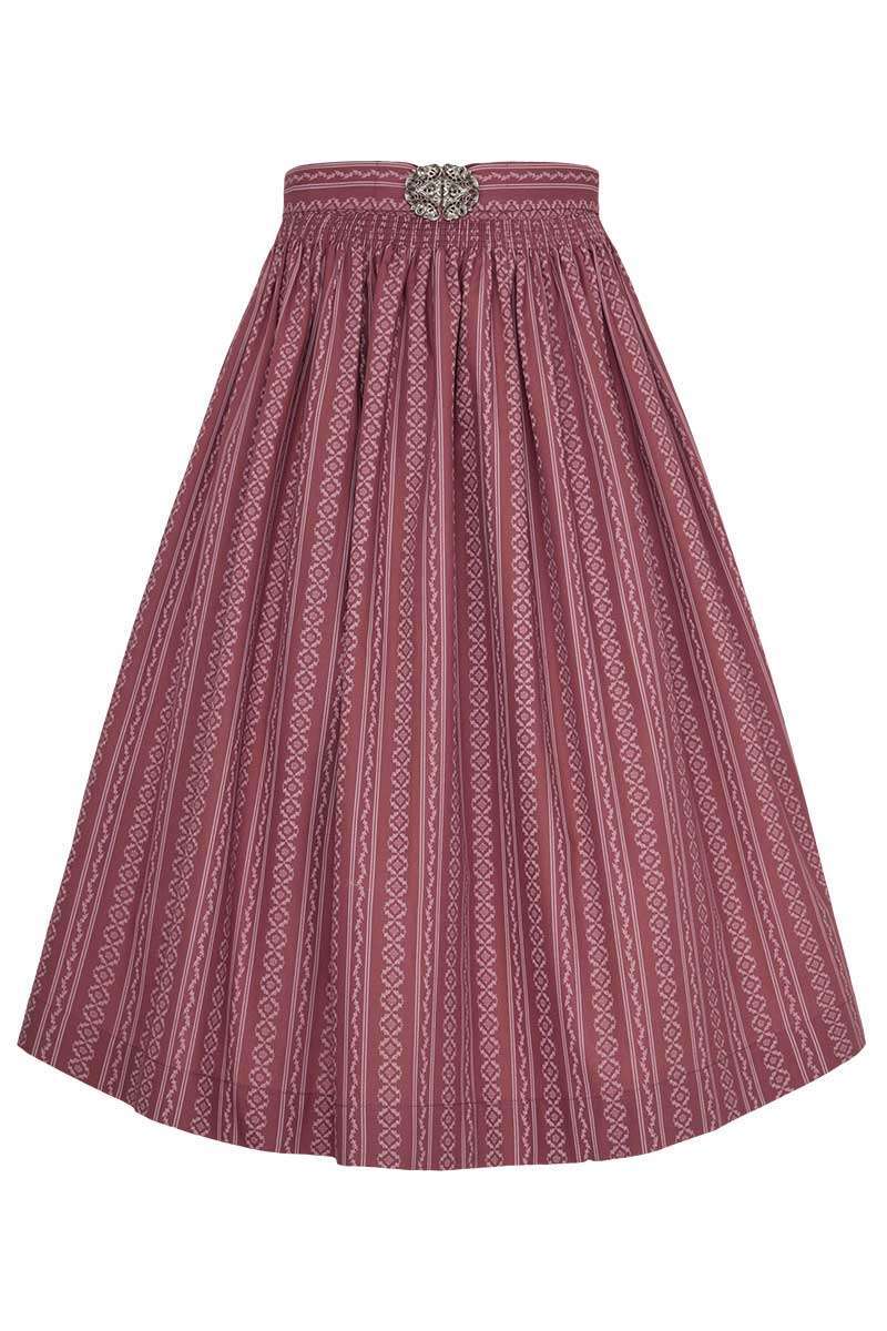 Dirndl-Schrze 70cm mit Broschen-Schliee rosa gemustert