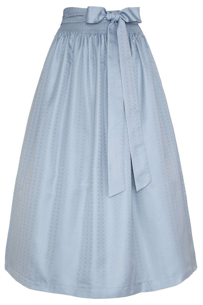 Dirndl-Schrze lang 90cm rauchblau