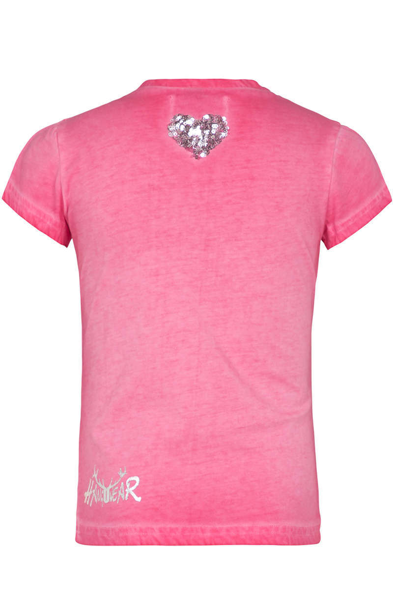 Mdchen T-Shirt 'Spazerl' mit Pailleten pink Bild 2