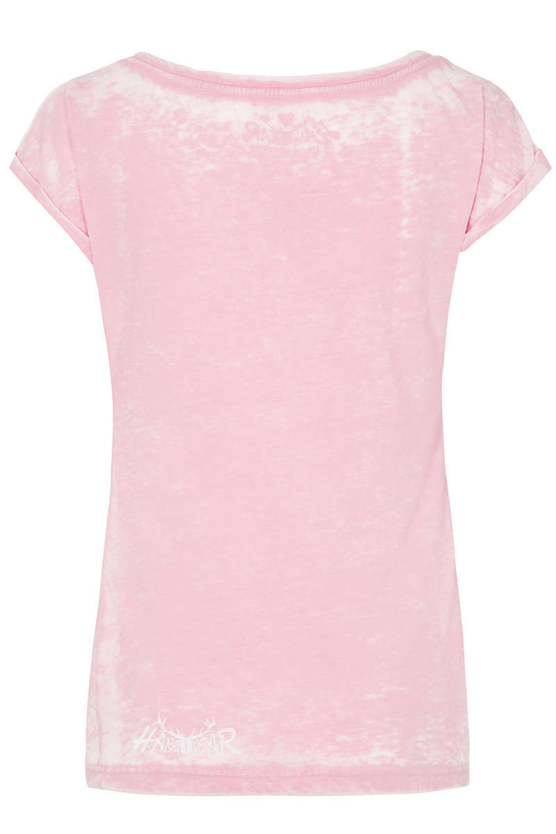 Damen Trachten T-Shirt 'Glückstreffer' rosa Bild 2