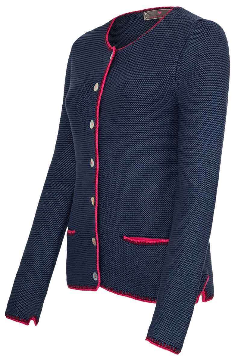 Damen Trachten Strickjacke denim Bild 2