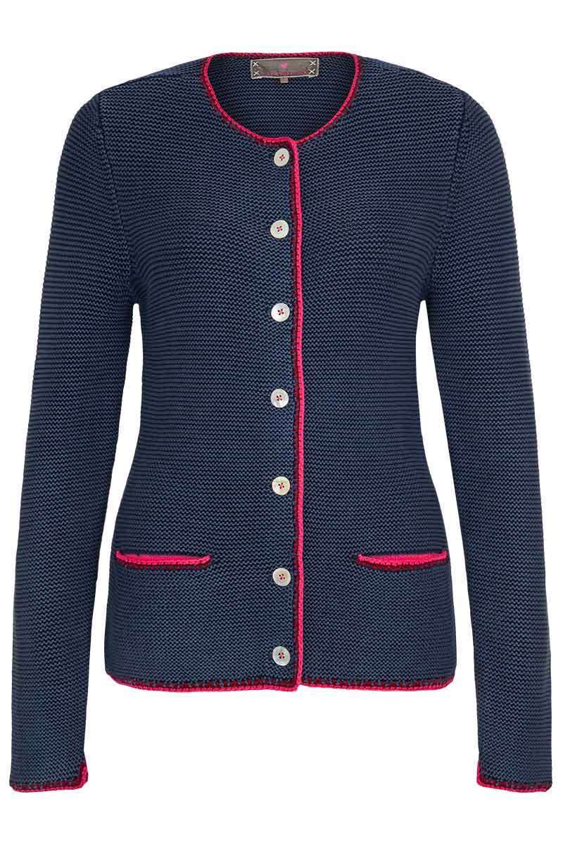 Damen Trachten Strickjacke denim