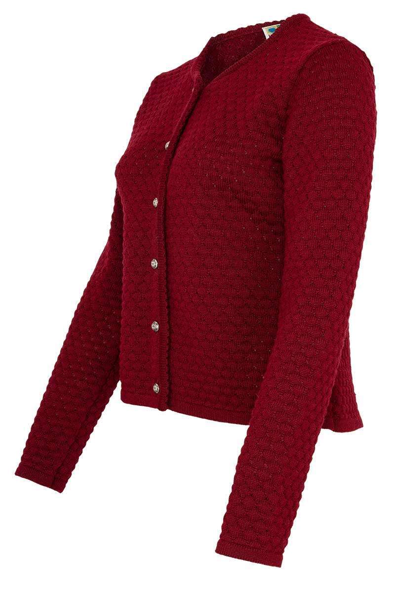 Damen Dirndljacke weinrot Bild 2