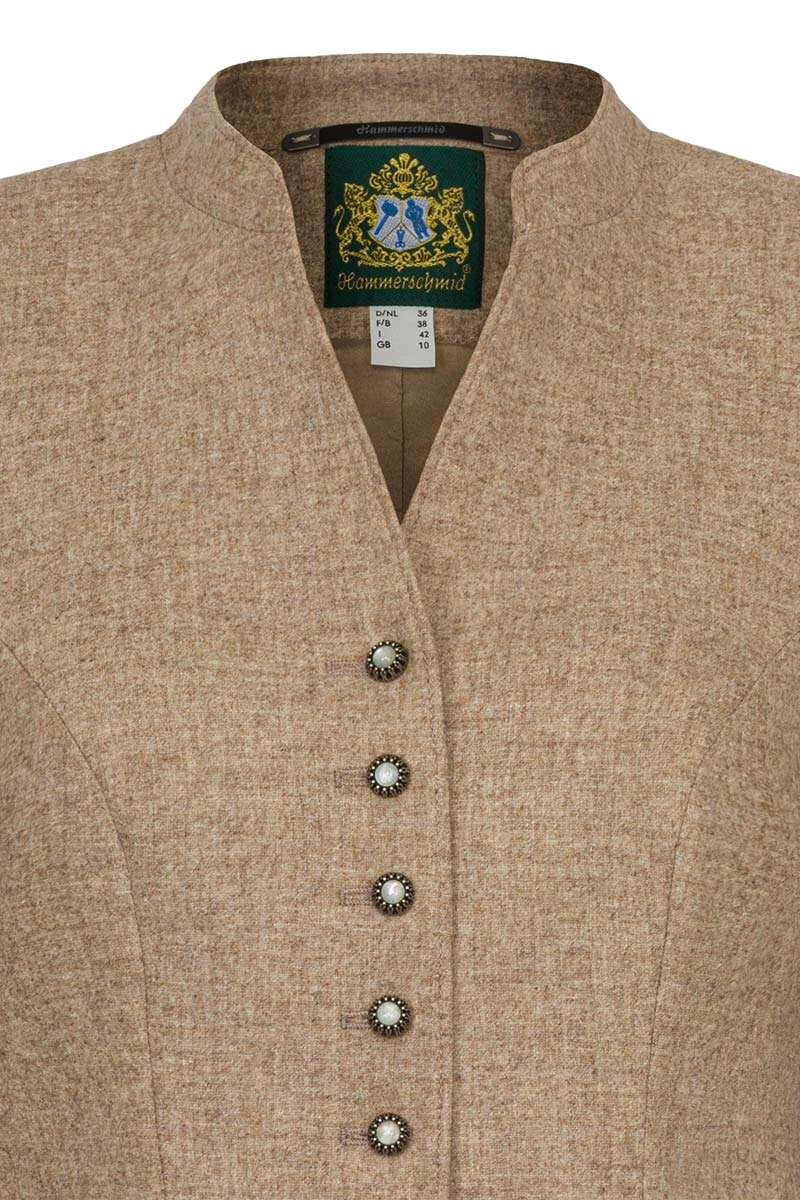 Damen Trachten Lodenblazer Stretch beige Bild 2