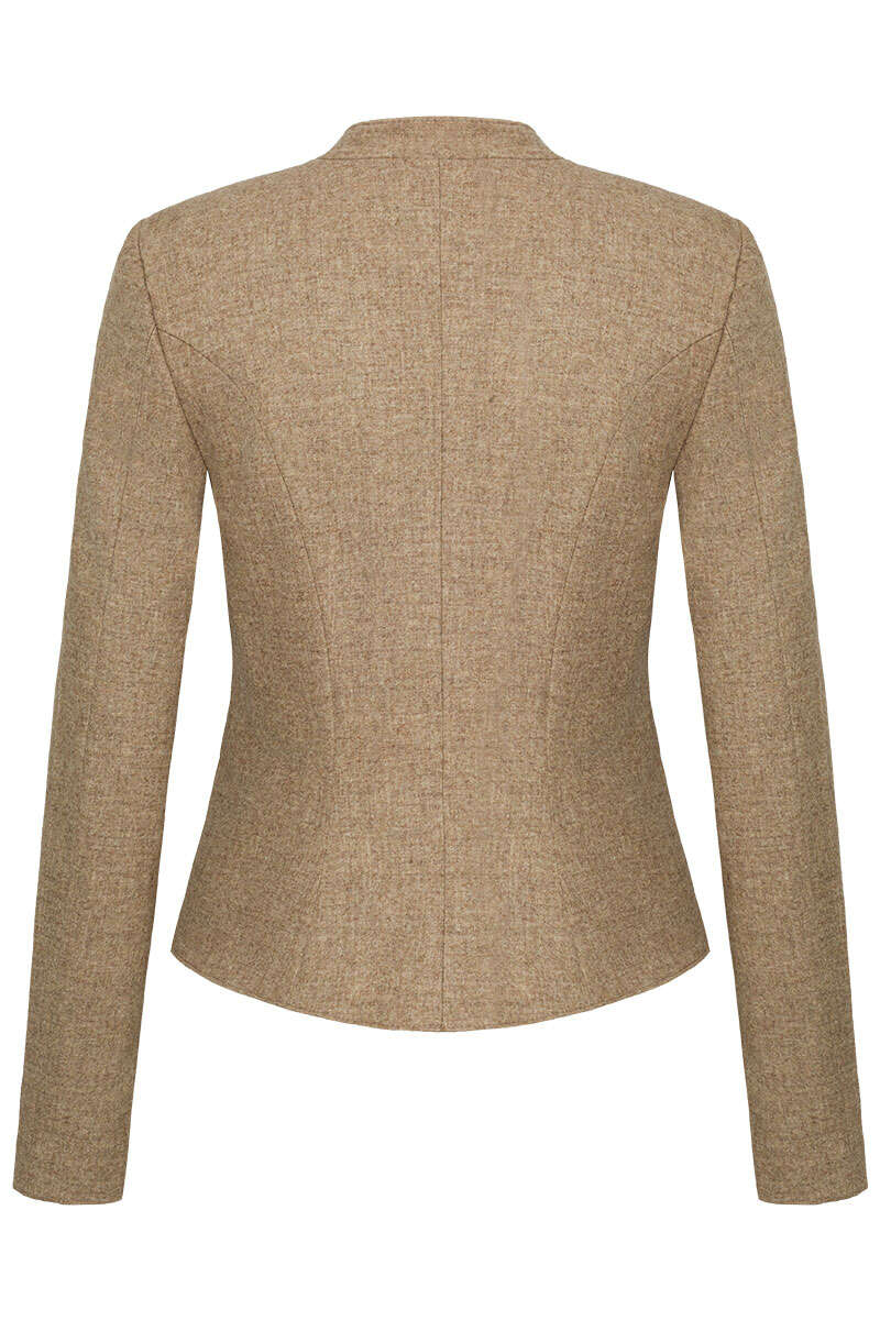 Damen Trachten Lodenblazer Stretch beige Bild 2