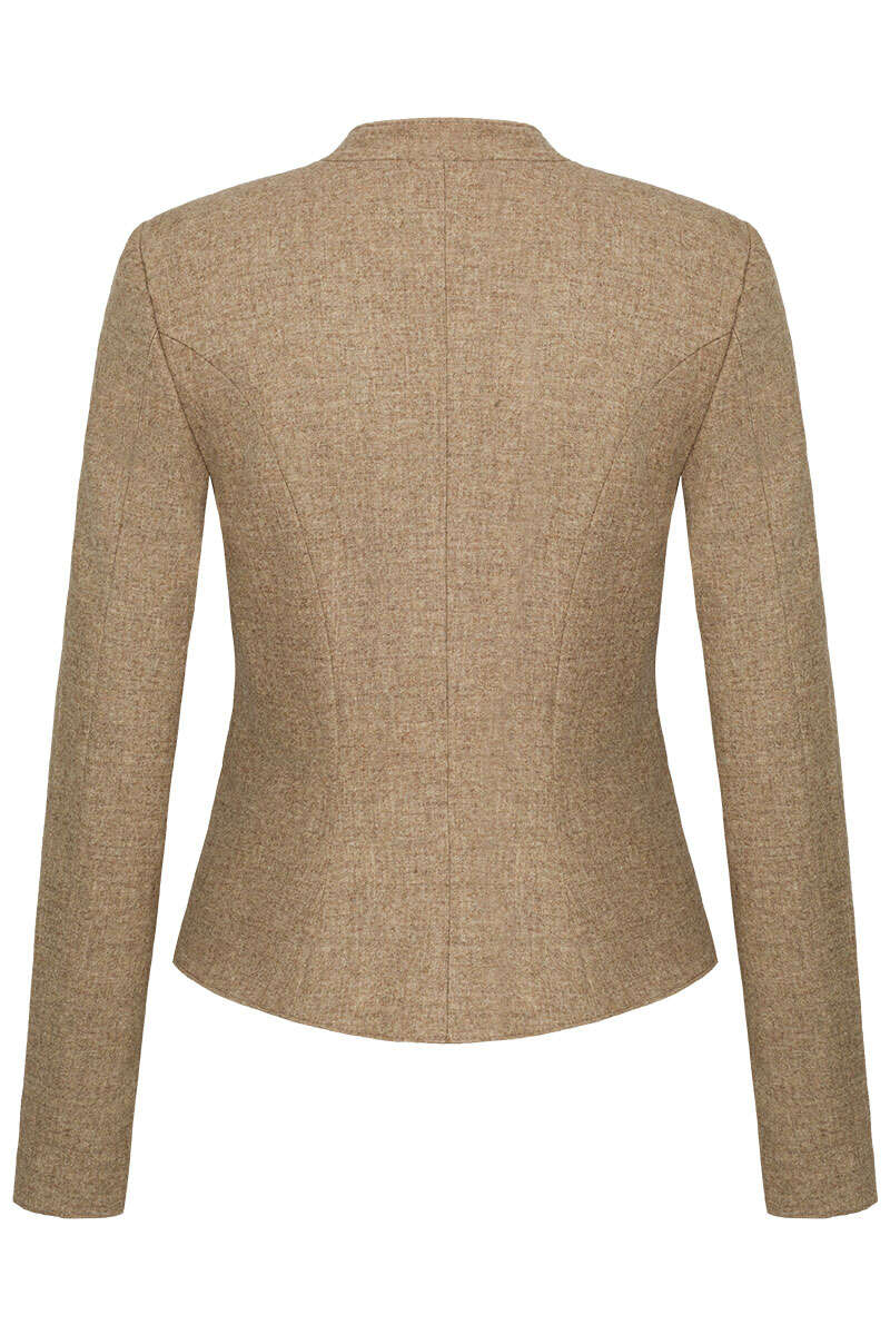 Damen Trachten Lodenblazer Stretch beige Bild 2