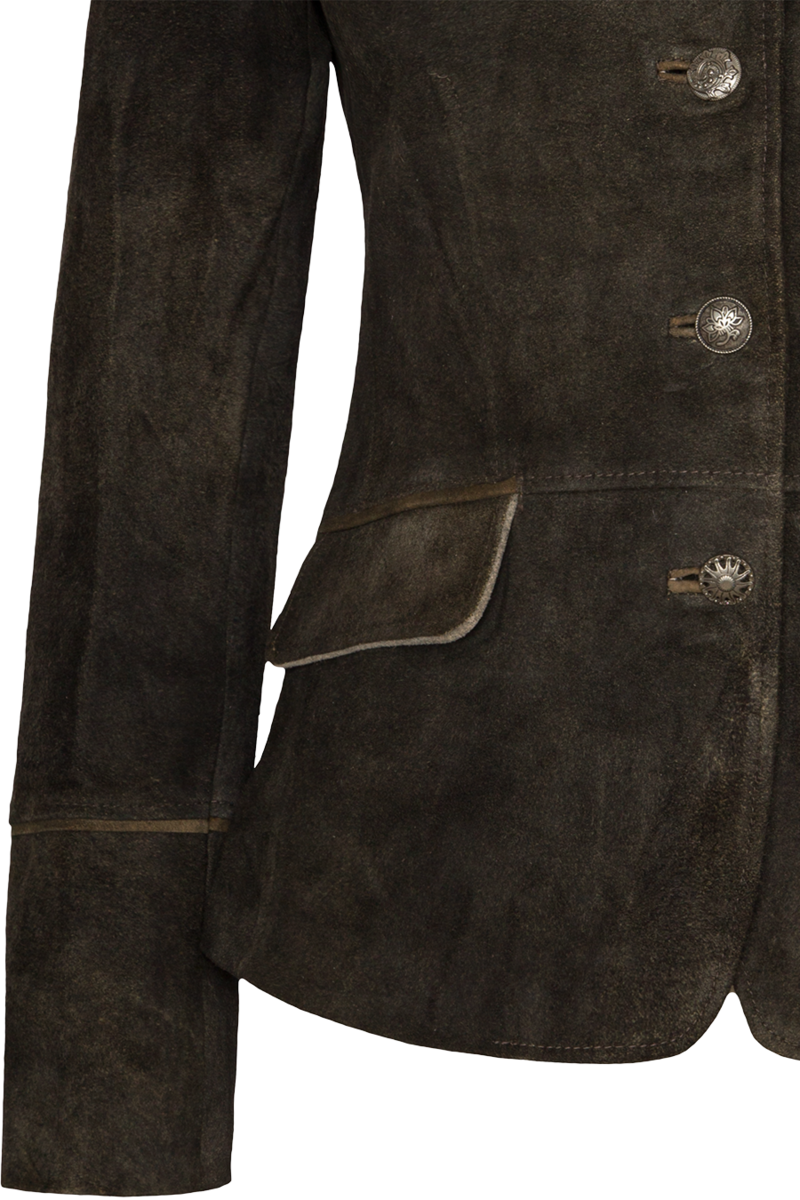Damen Trachtenblazer aus Leder altsalburg/wiesel Bild 2