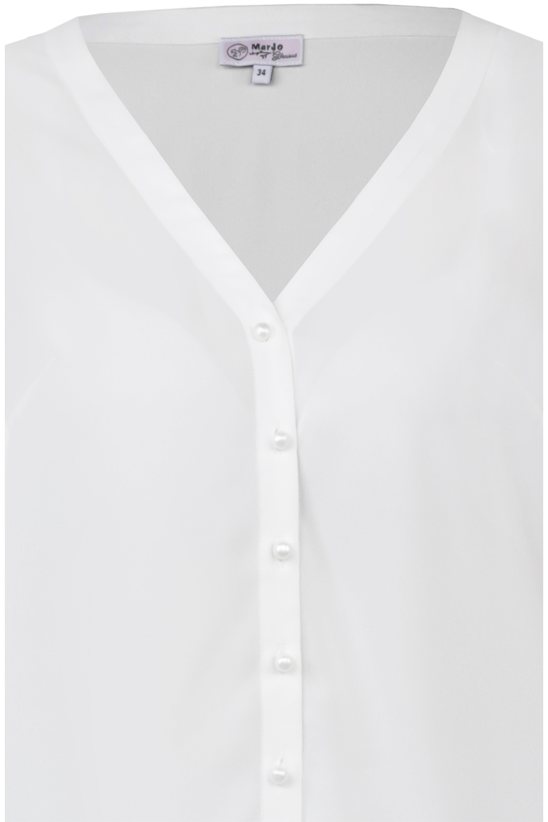 Damen Bluse mit langen rmeln offwhite Bild 2