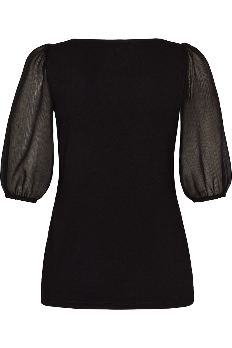 Damen Trachtenshirt mit weiten rmeln schwarz Bild 2