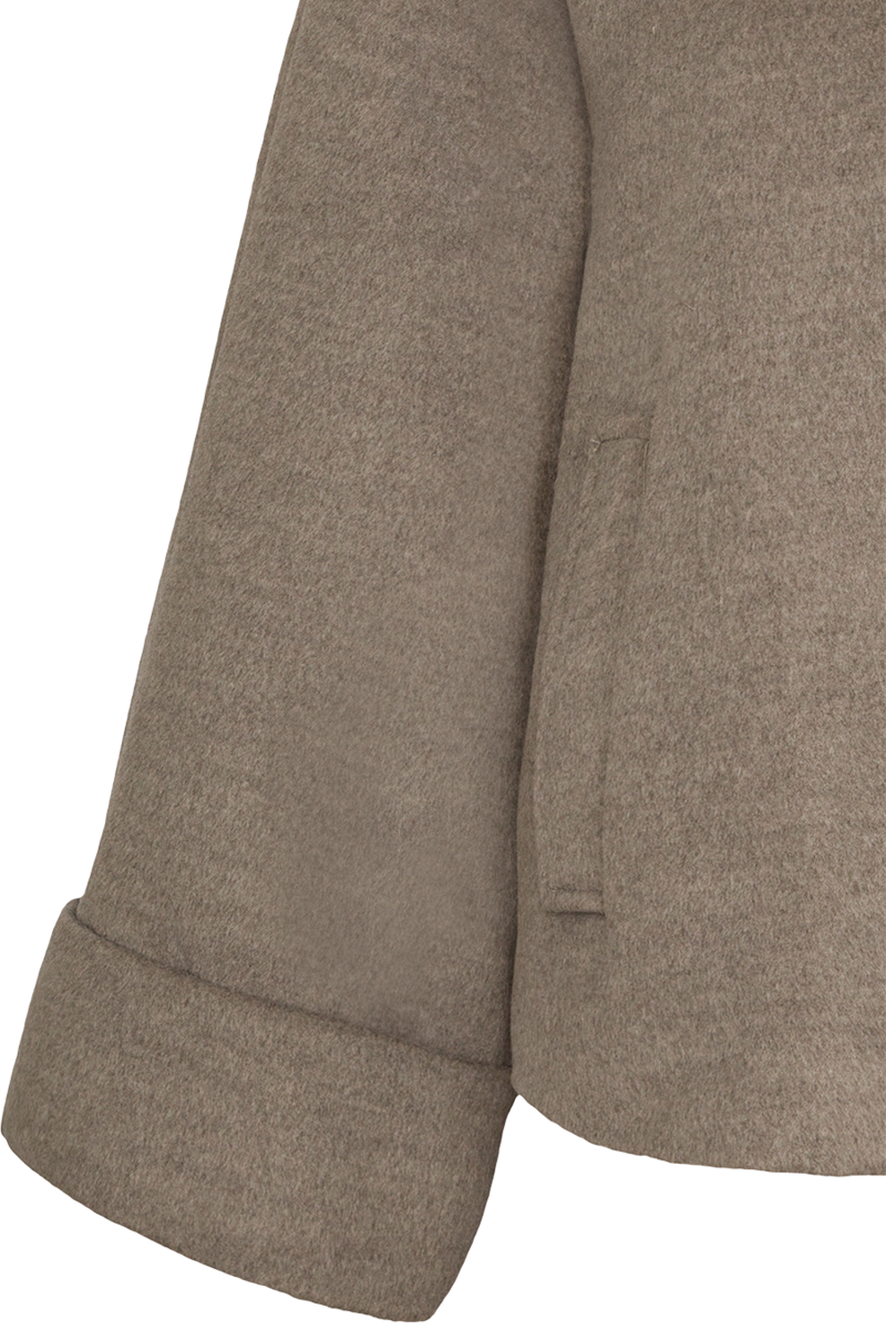 Damen Trachtenjacke im Capestil mit Schnalle taupe Bild 2