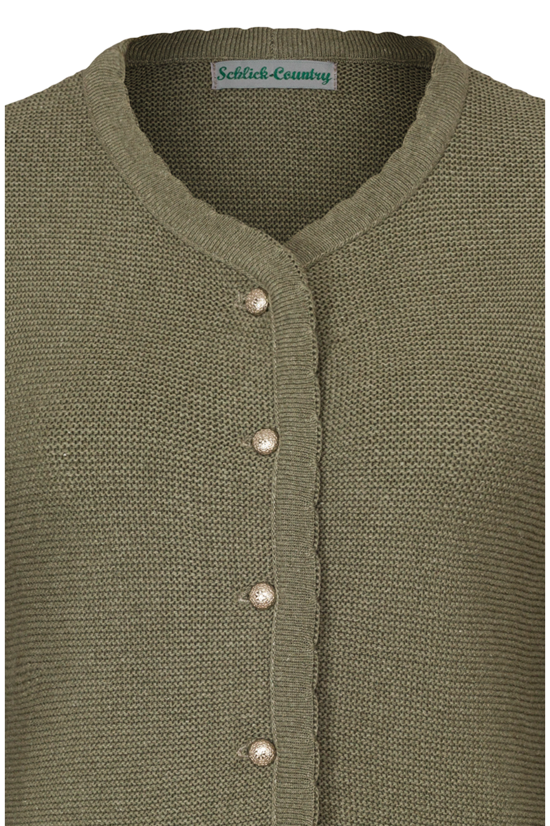 Dirndljacke Trachtenstrickjacke salbei Bild 2