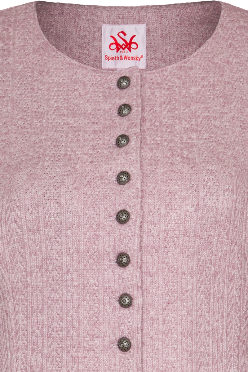 Damen Dirndljacke Zopfstrick beere Bild 2