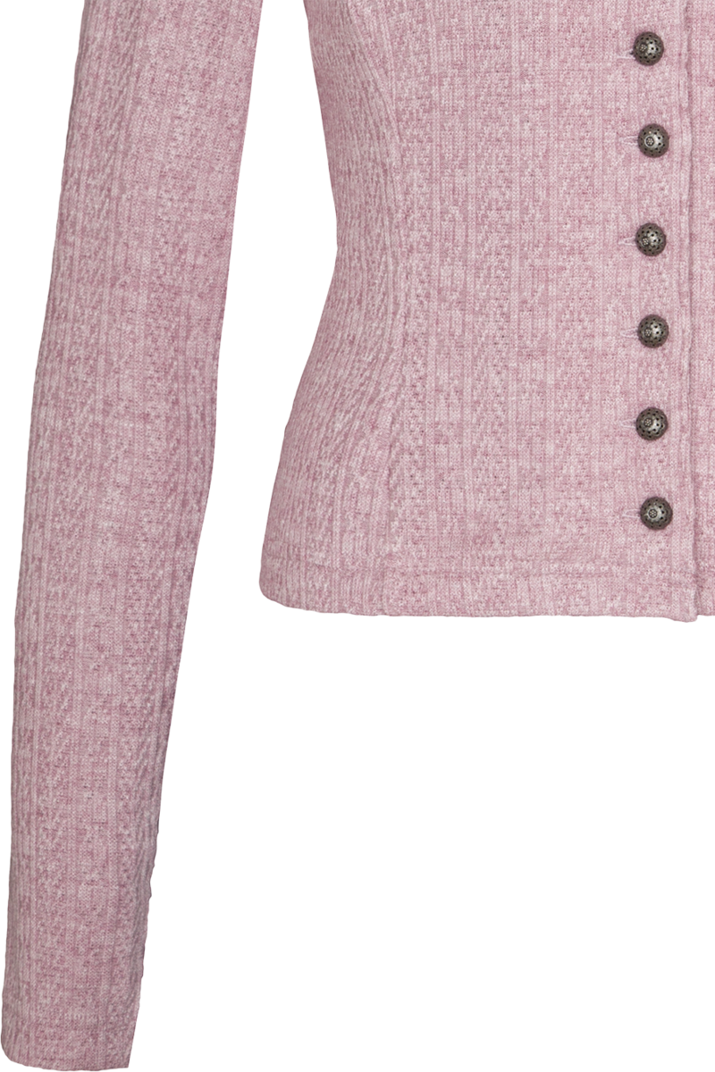 Damen Dirndljacke Zopfstrick beere Bild 2