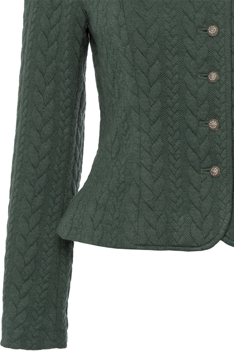Damen Trachten Sweatjacke Stretch salbei Bild 2