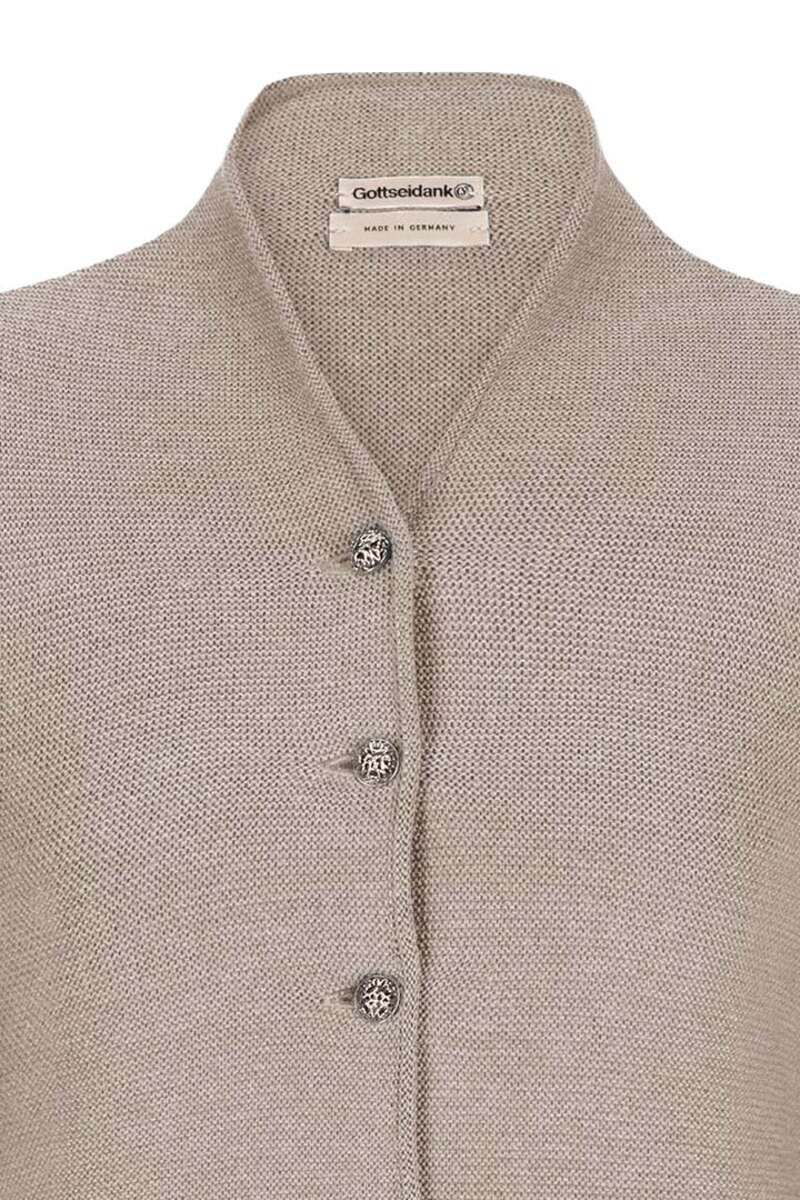 Damen Trachten Strickjacke mit Kelchkragen Rahm Bild 2