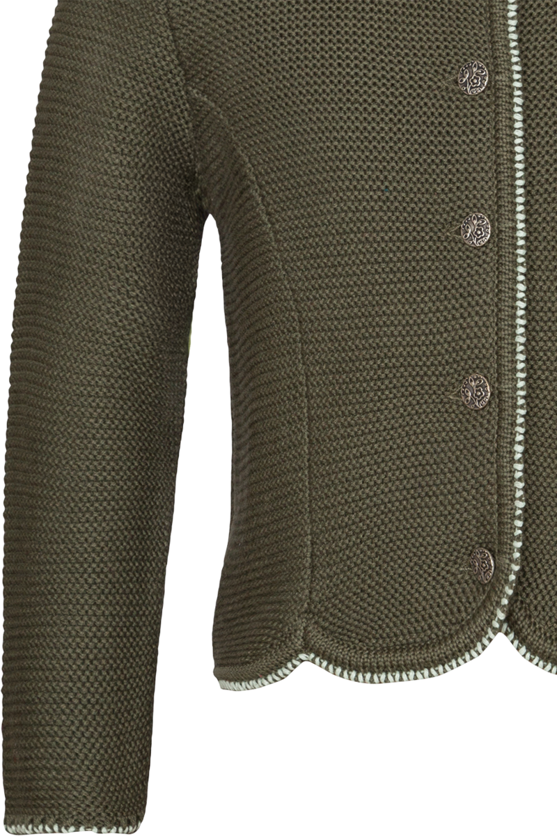 Mdchen Trachten-Strickjacke khaki Bild 2