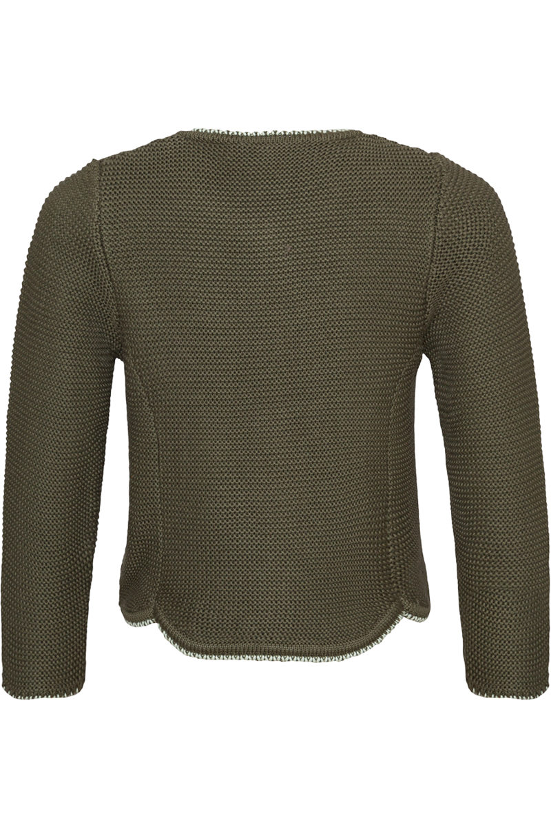 Mdchen Trachten-Strickjacke khaki Bild 2