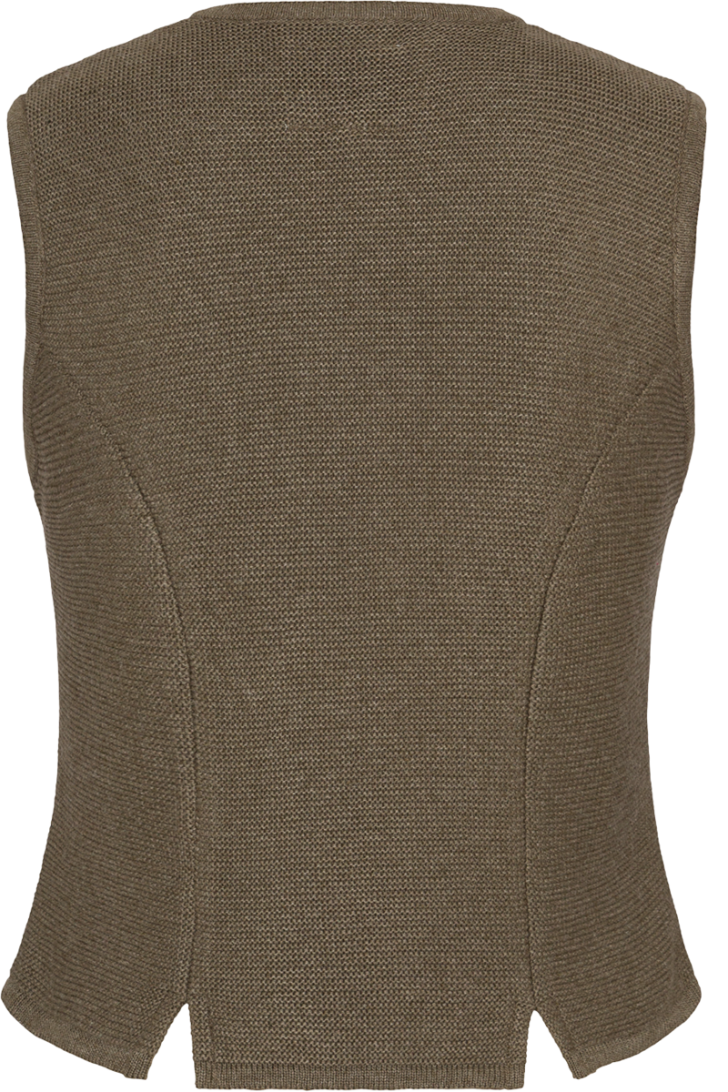 Damen Trachten Strickweste oliv Bild 2
