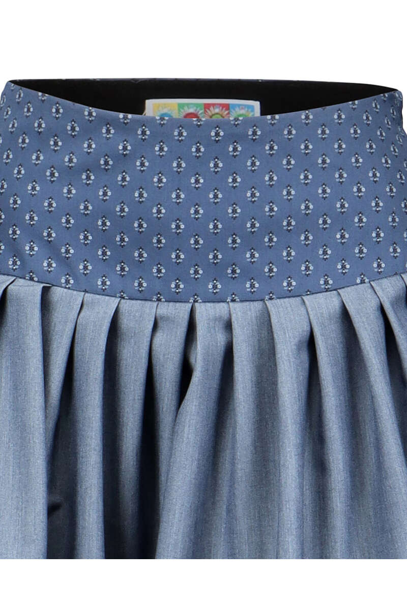 Kurzer Trachtenrock blau Bild 2