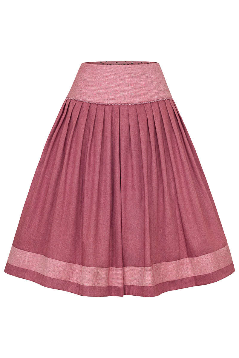 Trachtenrock Midi altrosa