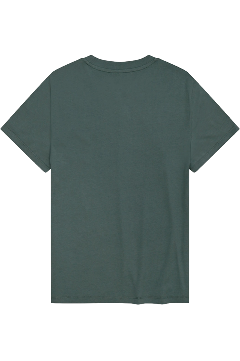 Damen T-Shirt mit Fahrraddruck 'Expresslieferdienst' dunkelgrn Bild 2