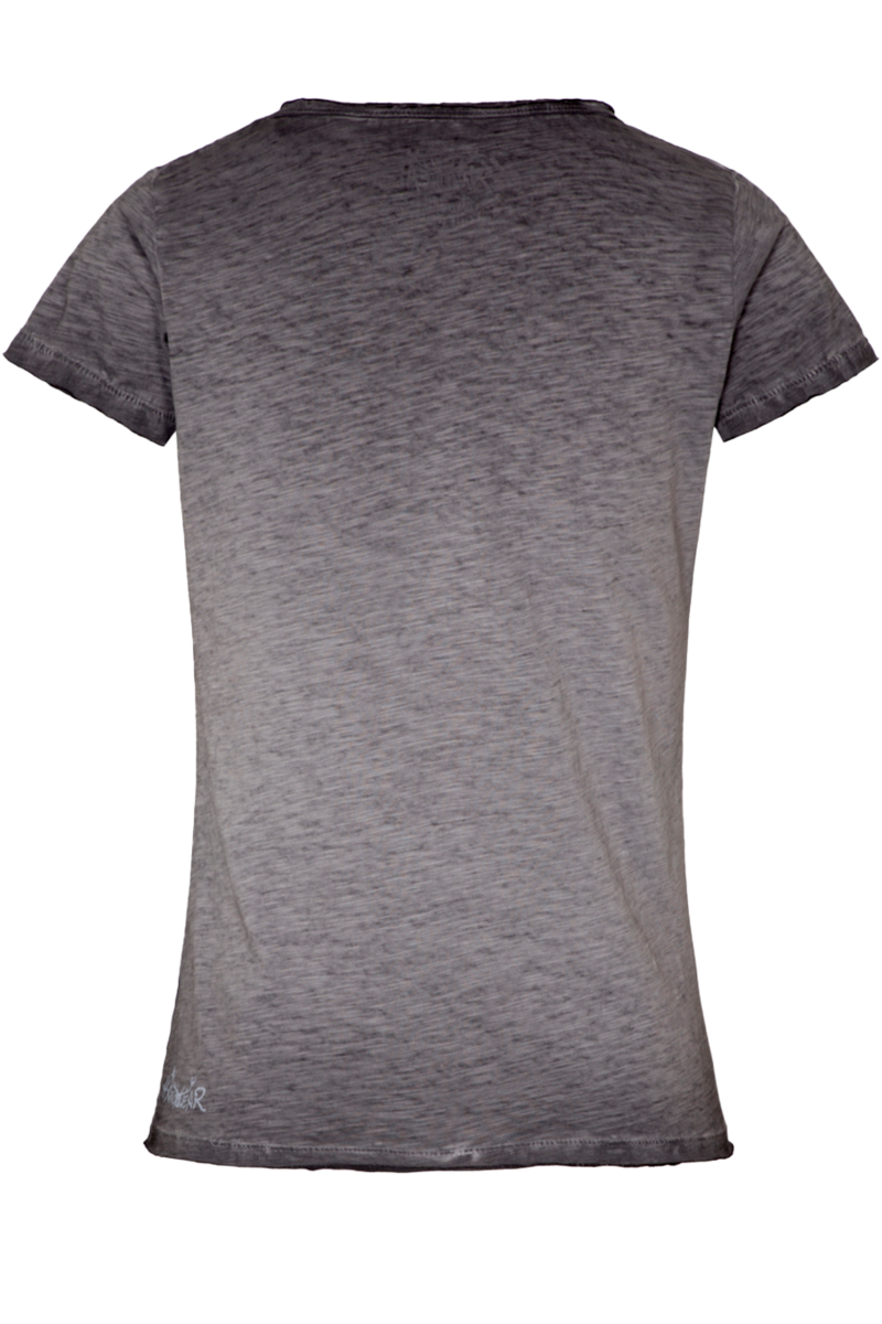Damen T-Shirt 'Herz Madl' Bio-Baumwolle grau Bild 2