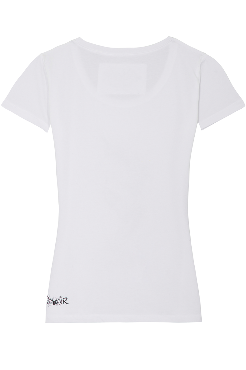 Damen T-Shirt mit Aperol-Motiv und Glitzer wei Bild 2