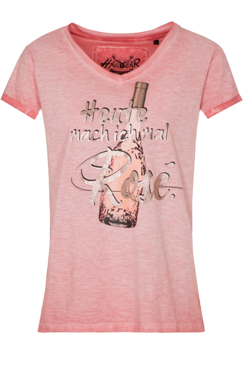 Damen Trachtenshirt mit 'Ros' Spruch