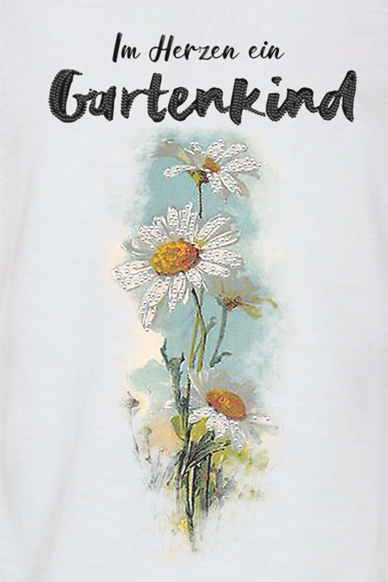 Damen Trachtenshirt 'Gartenkind' wei Bild 2