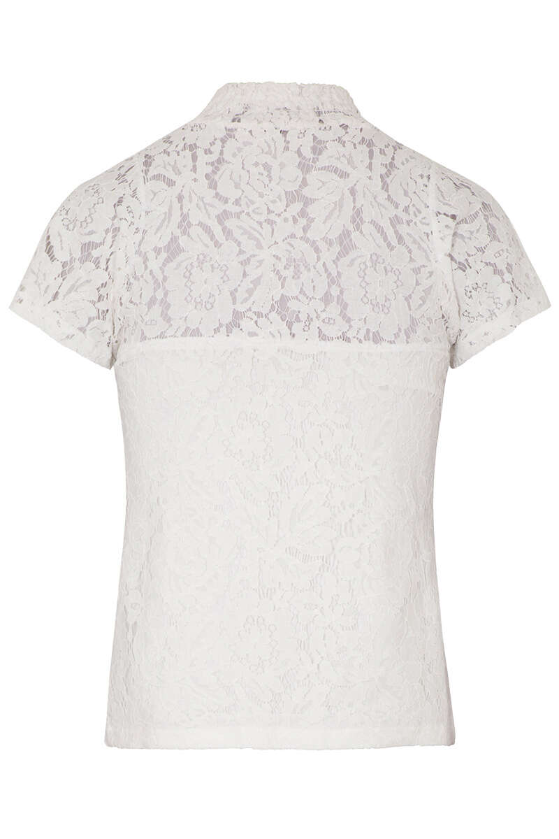 Damen Trachtenshirt Spitzenshirt offwhite Bild 2