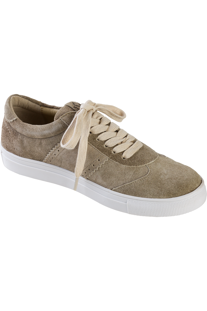 Damen Trachten Sneaker Leder whisky Bild 2