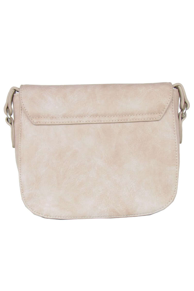 Damen Trachten-Handtasche Glattleder-Optik beige Bild 2