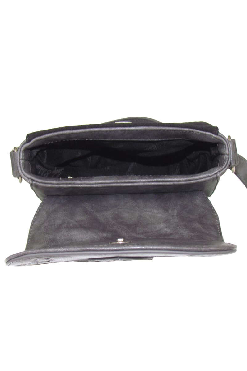 Damen Trachten-Handtasche Glattleder-Optik schwarz Bild 2