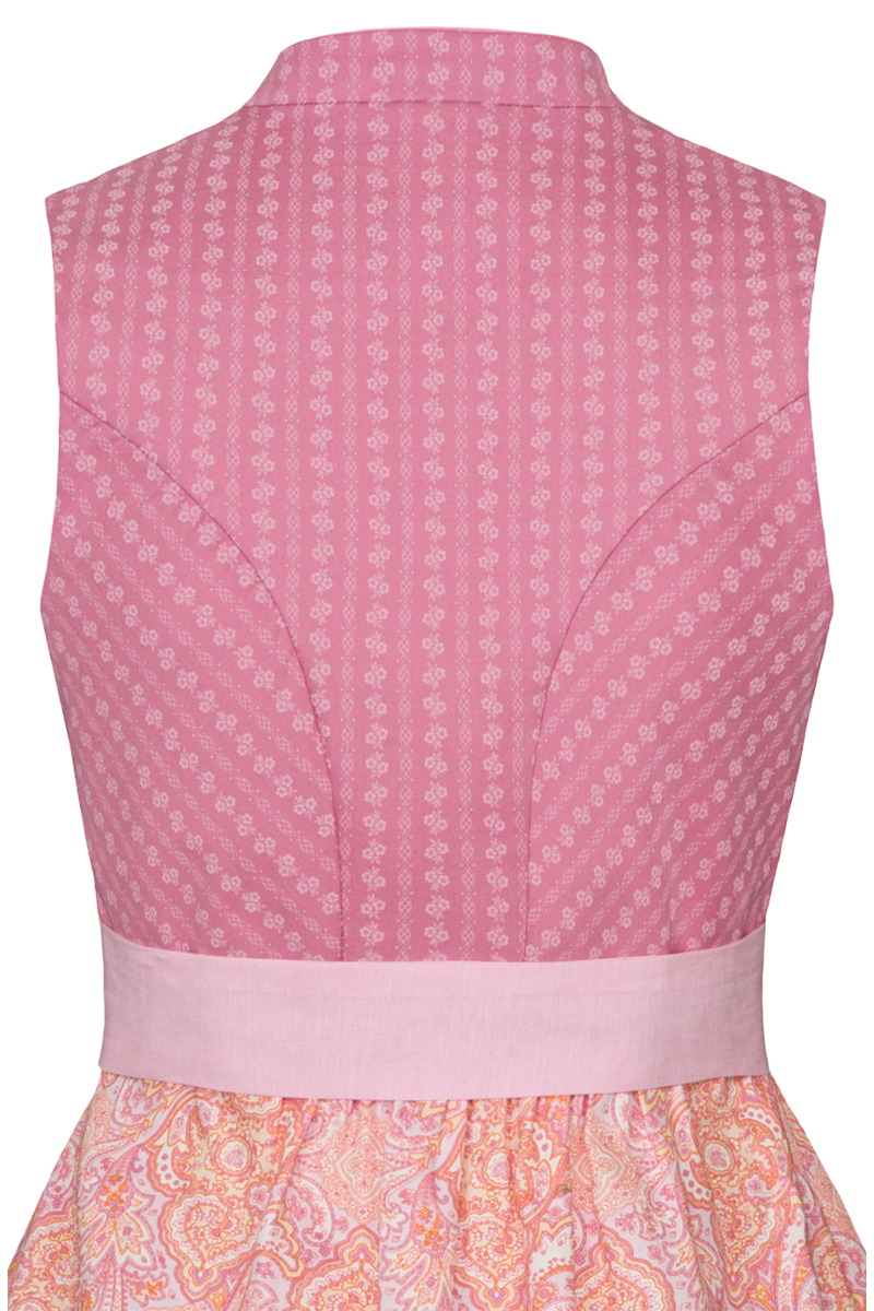 Umstandsdirndl mit Paisleymuster altrosa Bild 2