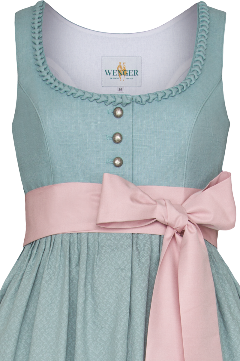 Umstandsdirndl mit Leinen mintgrn Bild 2