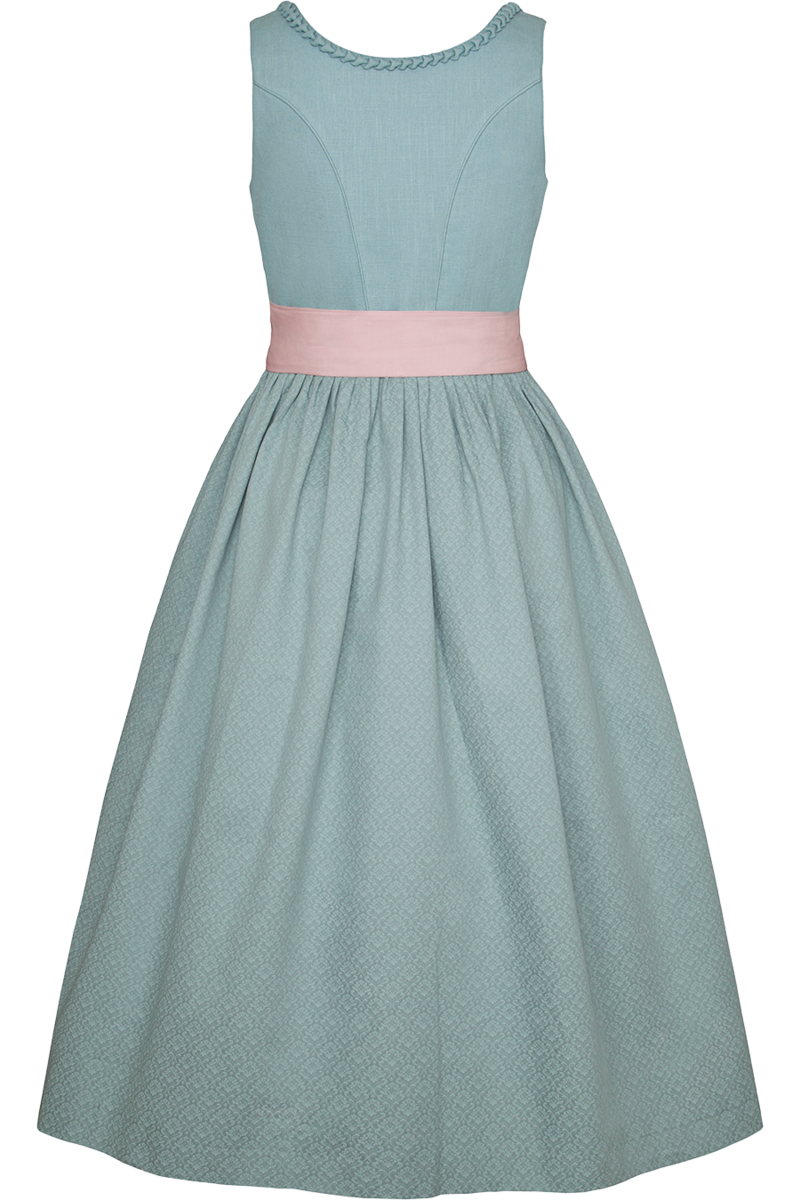 Umstandsdirndl mit Leinen mintgrn Bild 2
