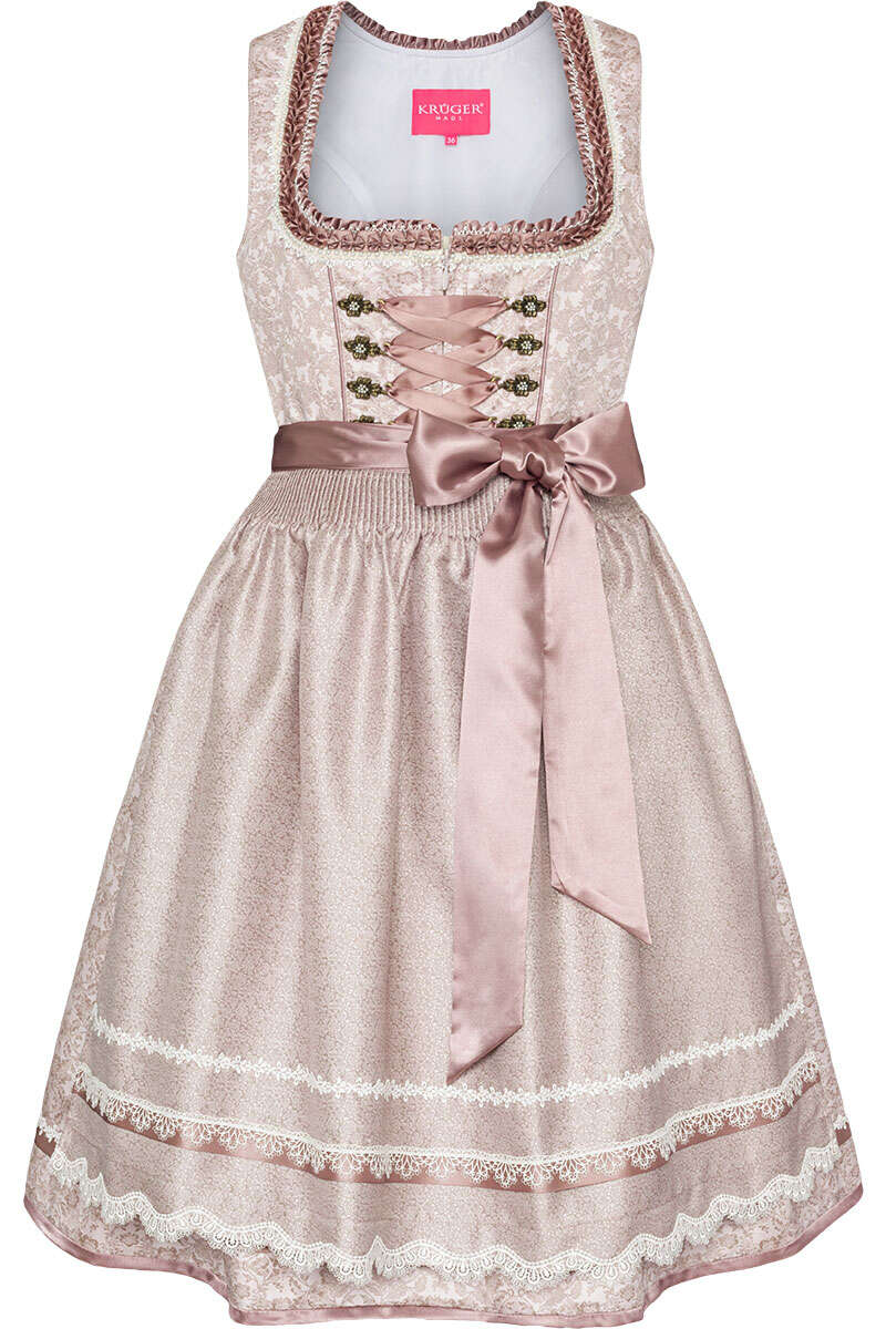 Damen Mini-Dirndl altrosa