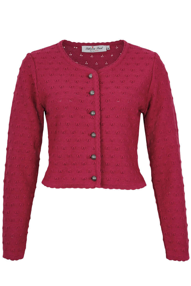 Dirndlstrickjacke beere