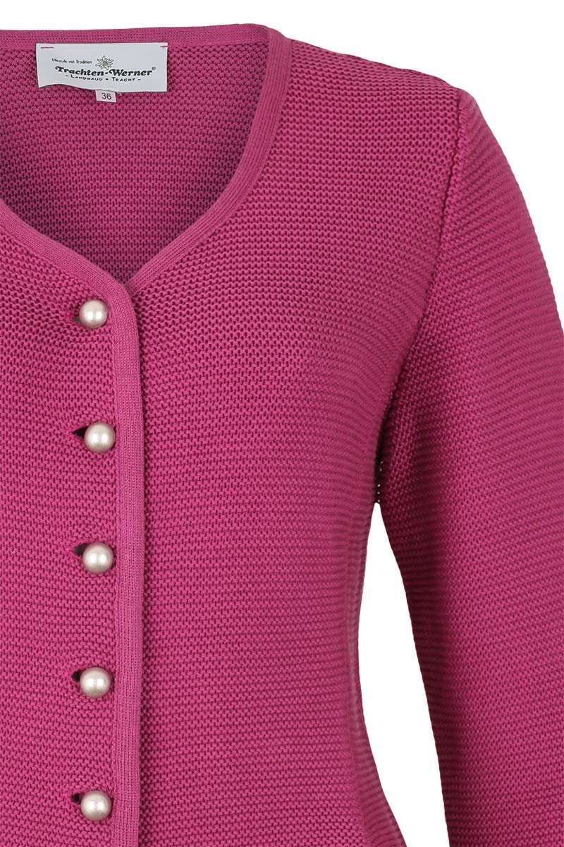 Dirndljacke Strick pink Bild 2