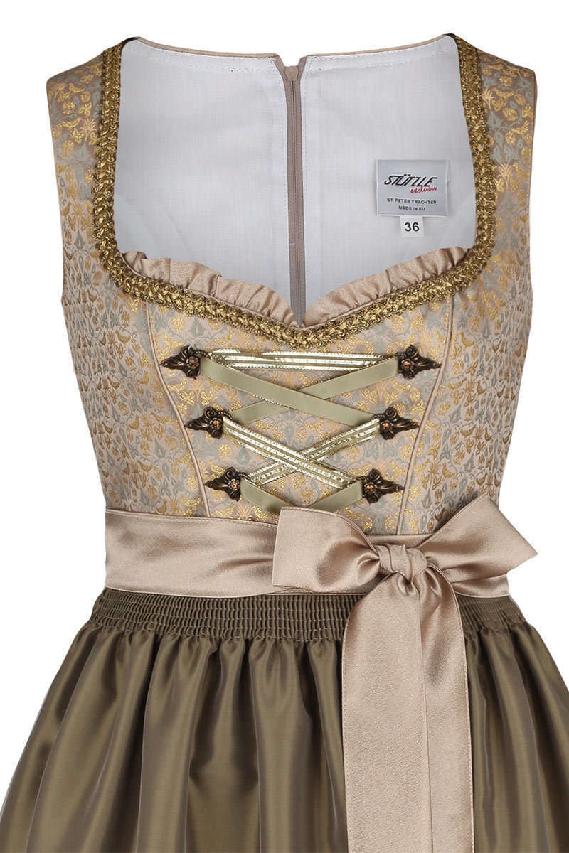 Festliches Dirndl midi gold Bild 2