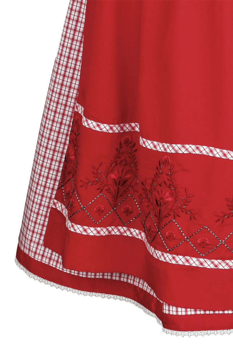 Dirndl midi kariert Rot Bild 2