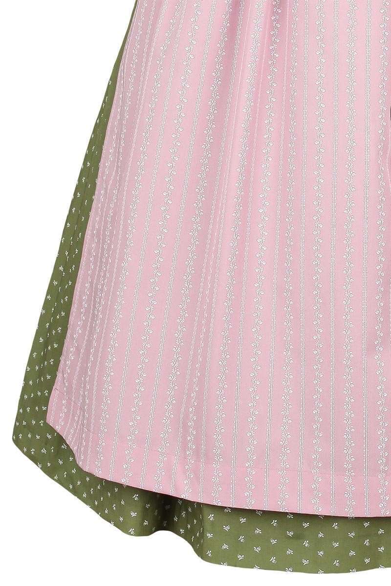 Dirndl hochgeschlossen Stretch oliv ros Bild 2